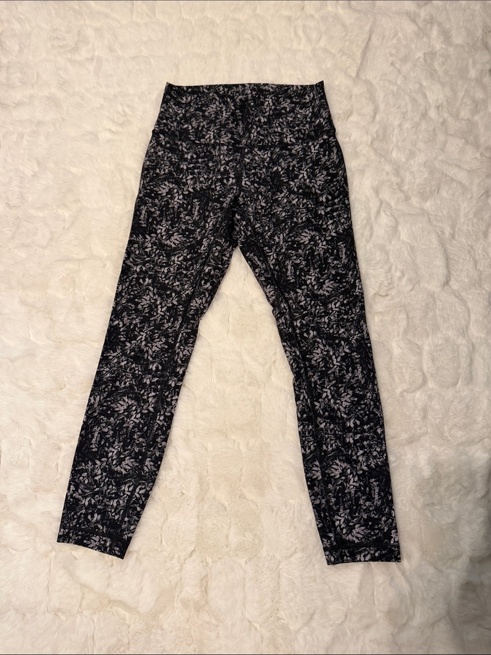 lululemon athletica Black & Gray Printed High-Rise Jeggings